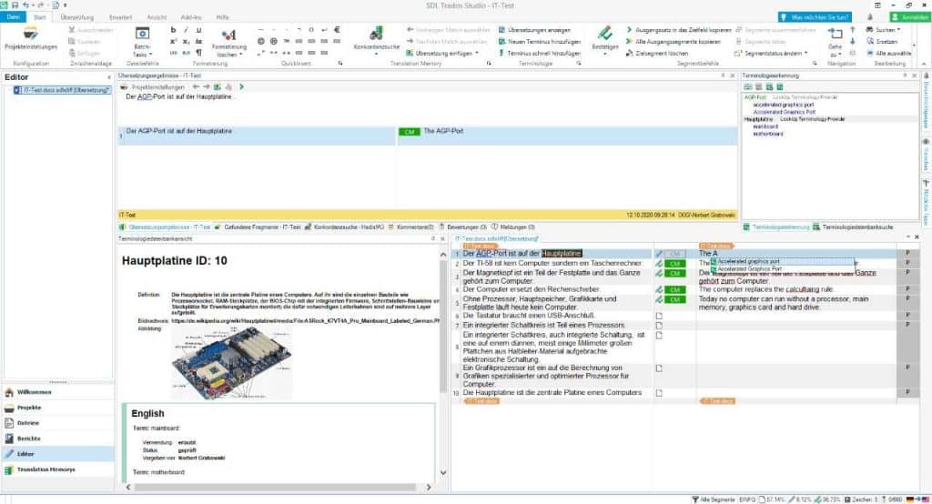 Integration von LookUp in Trados Studio